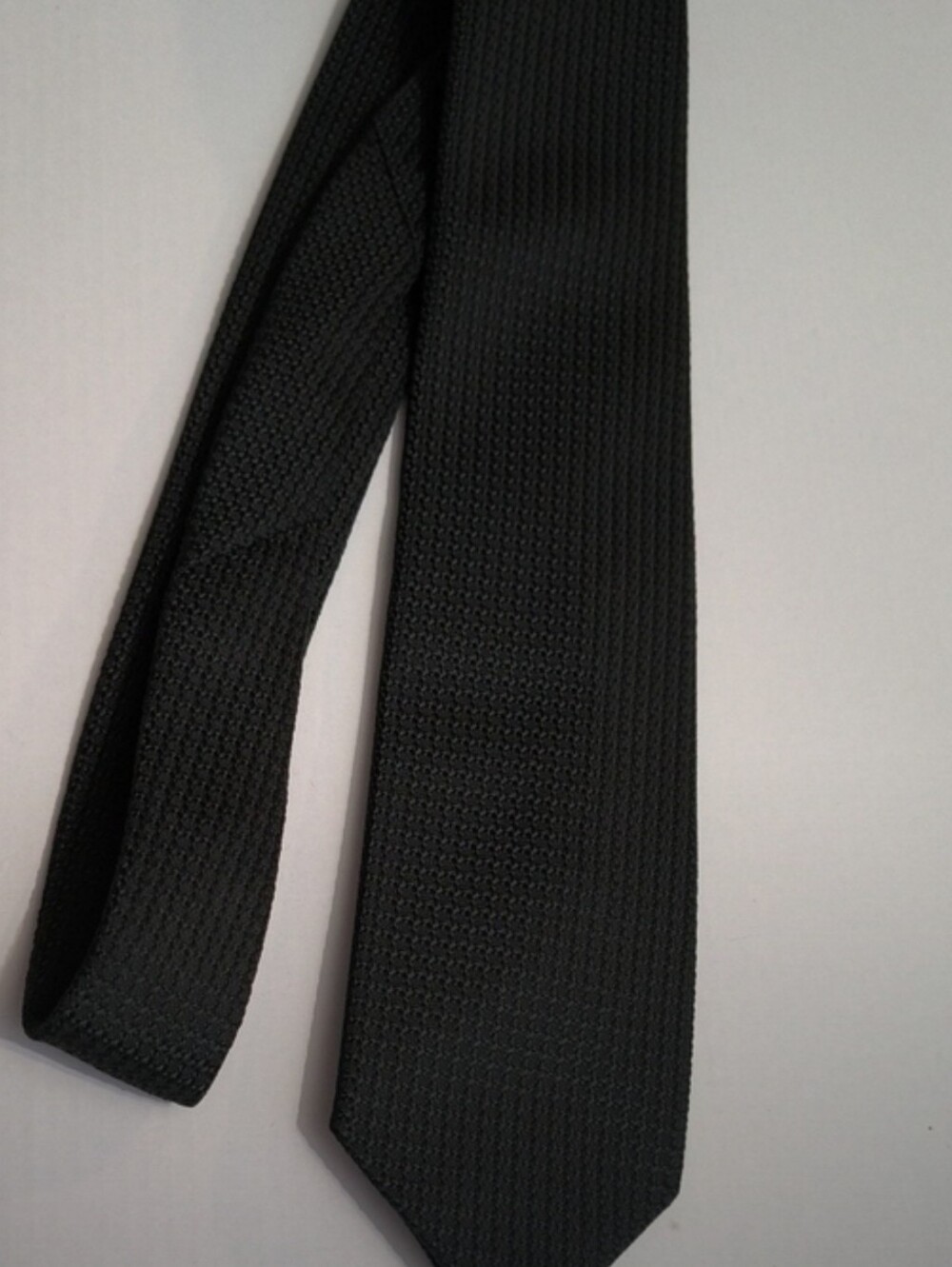 Carter Holmes Classic Black Knit Men's Tie - Picture 6 of 6